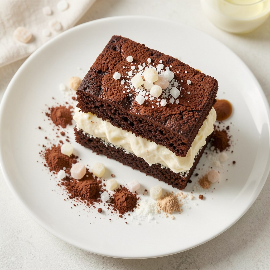 ciasto czarno-białe