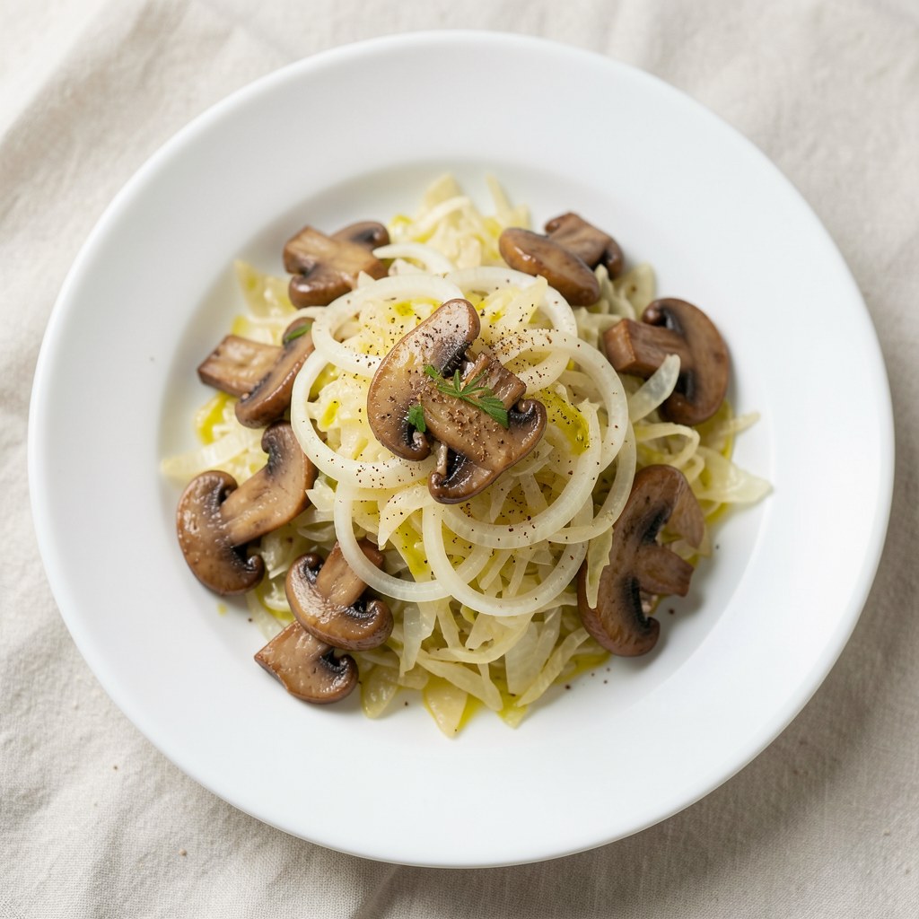 Grzyby kiszone z kapustą