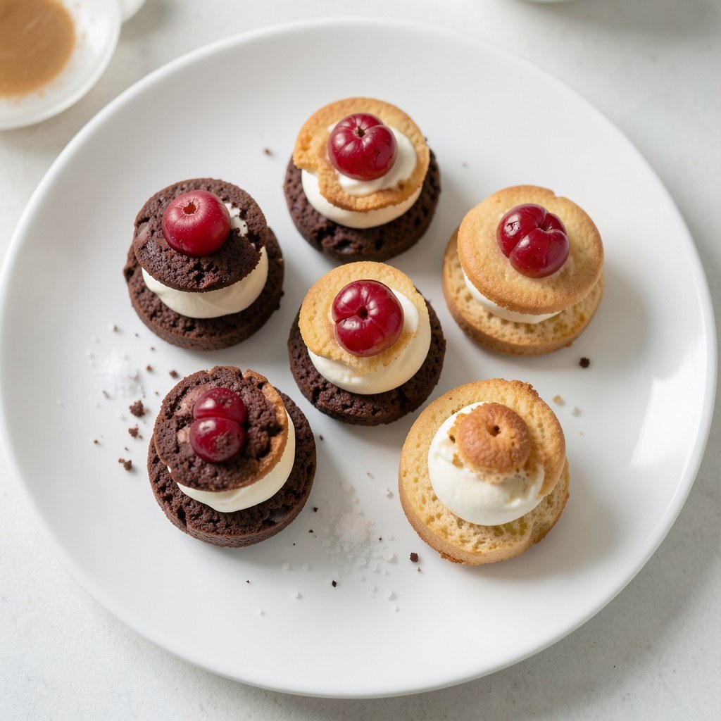 Mini serniczki z borówką amerykańską