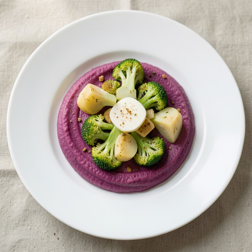 Puree z brukwi z brukselką