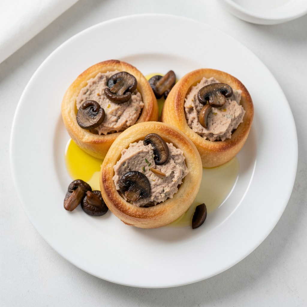 Paluszki z pasztetu drobiowego z pieczarkami