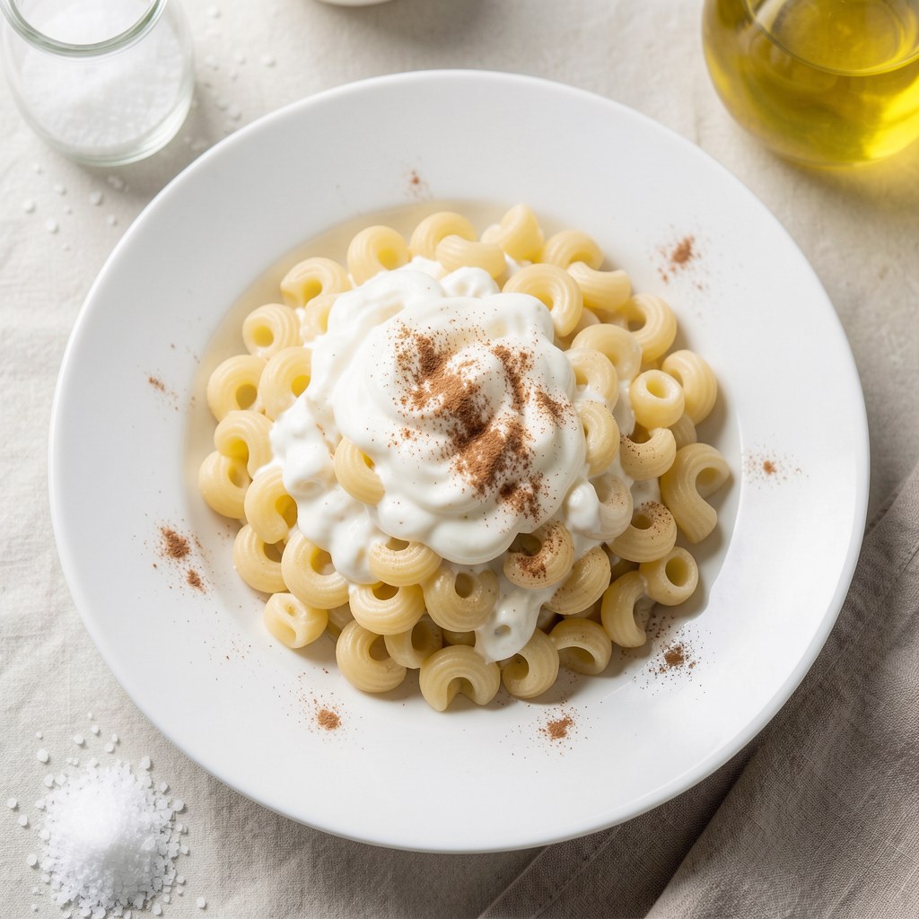 Makaron z serem białym