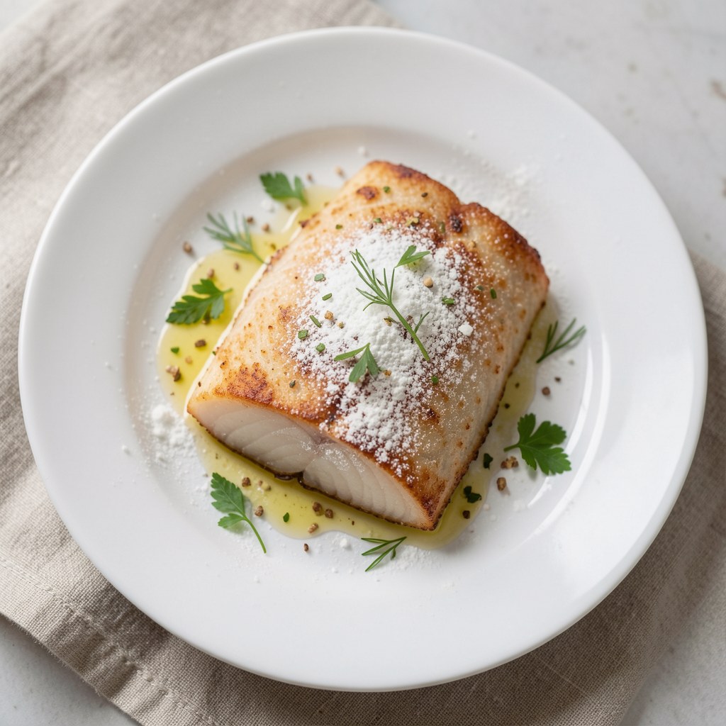 smażona ryba w panierce z mąki