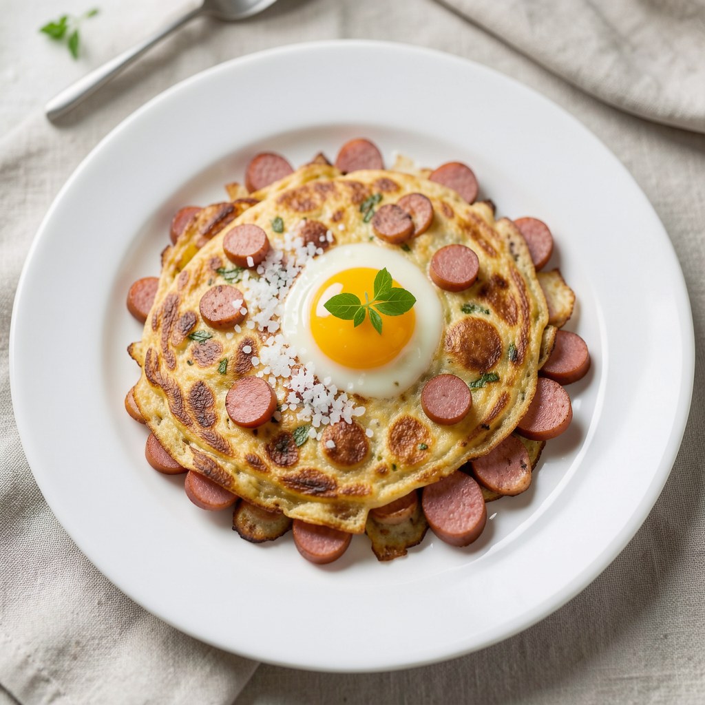 Jajecznica na kiełbasie