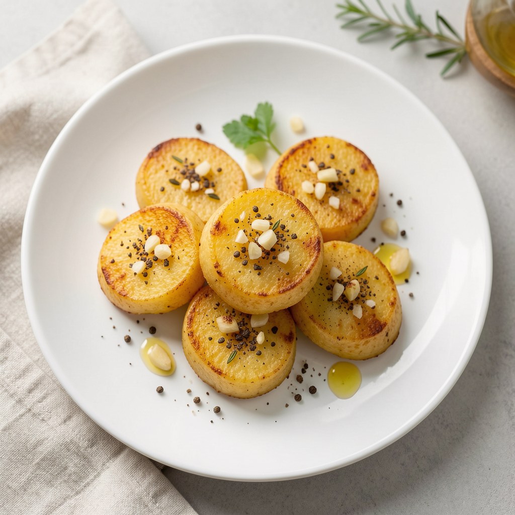 Ziemniaczane łódeczki z czosnkiem