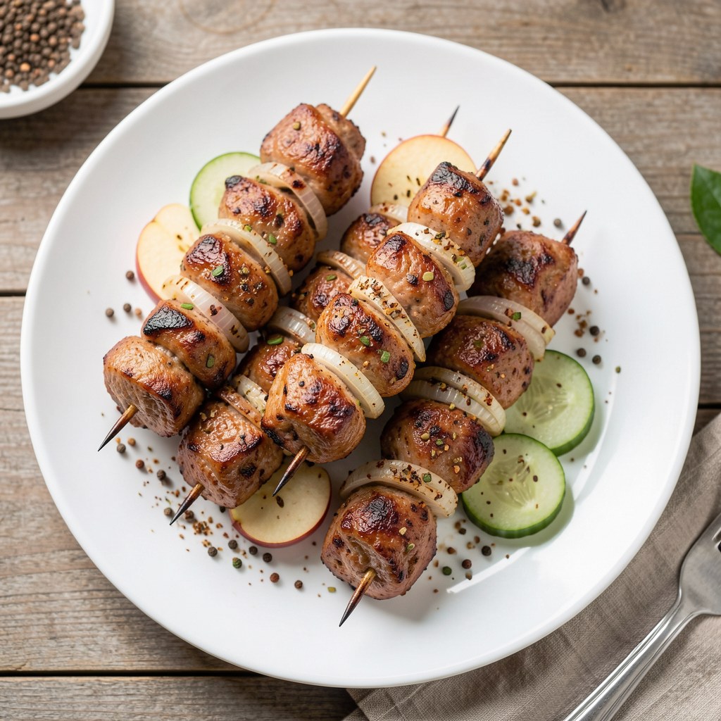 Szaszłyki z wątróbek drobiowych
