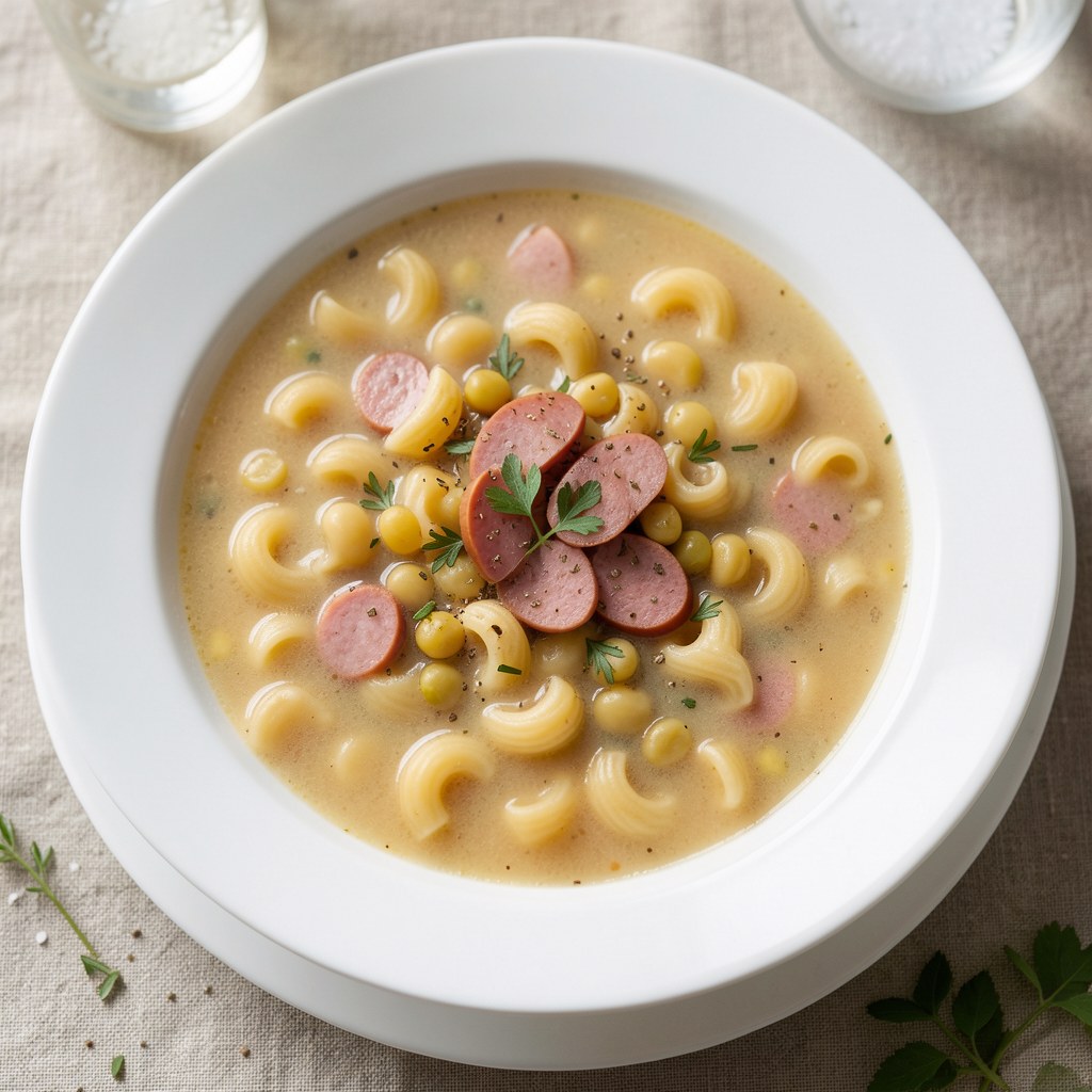 Grochowa z makaronem