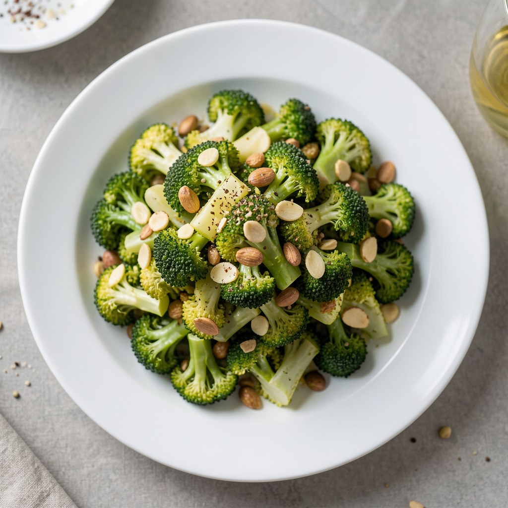 Sałatka z brokułów z rodzynkami