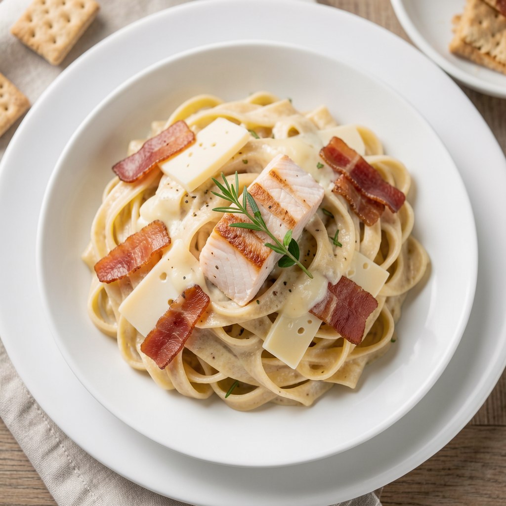 Pasta z łososiem