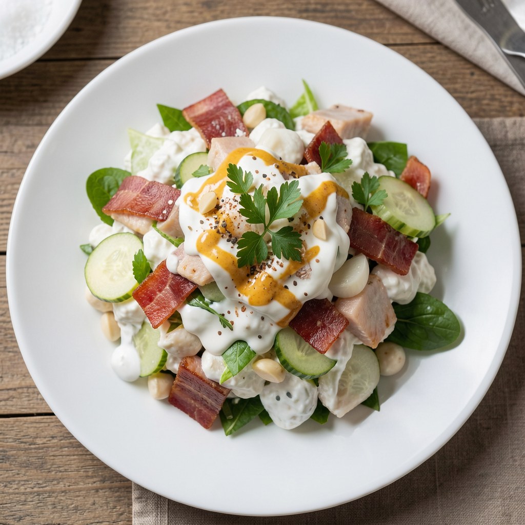 Sałatka z bobu po alpejsku