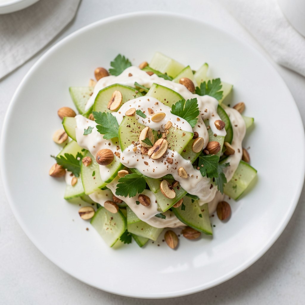 Sałatka z selerem i orzechami włoskimi