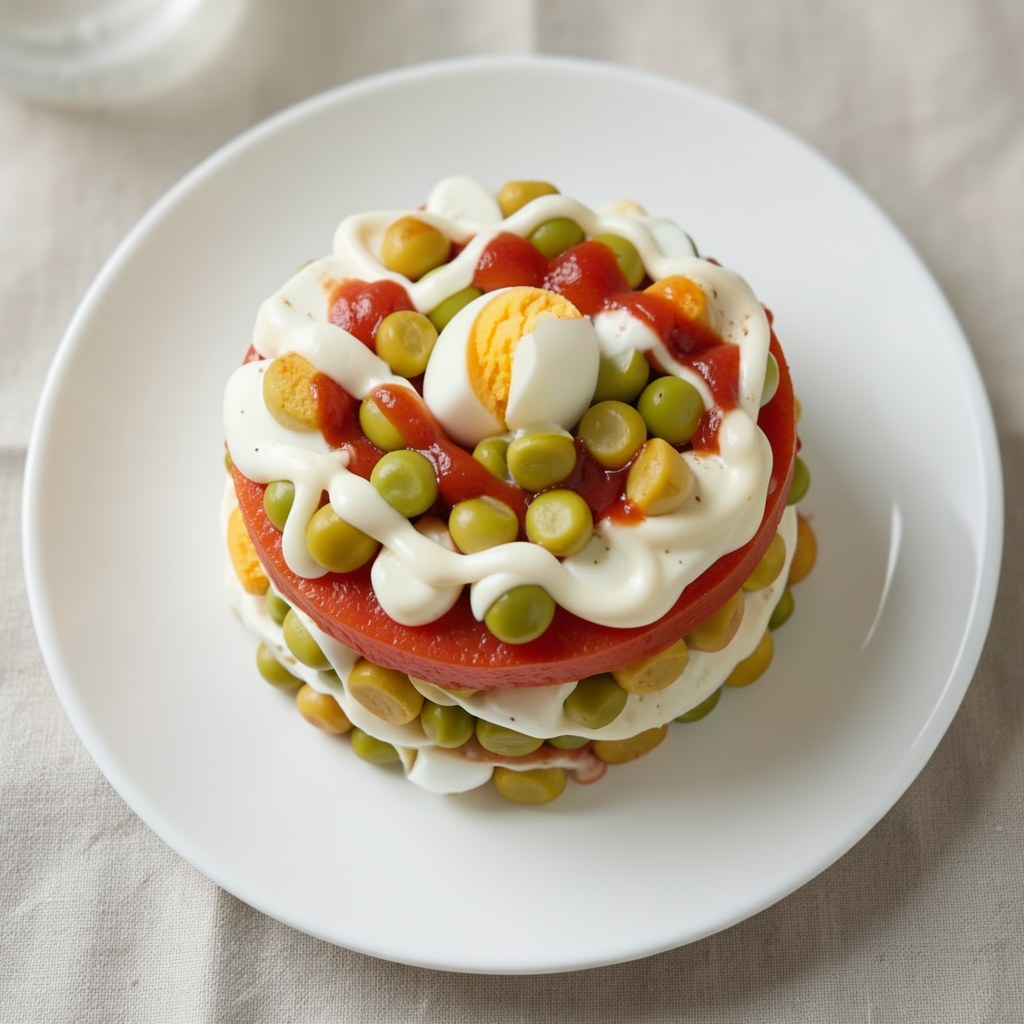 Sałatka z fasolki i jajek