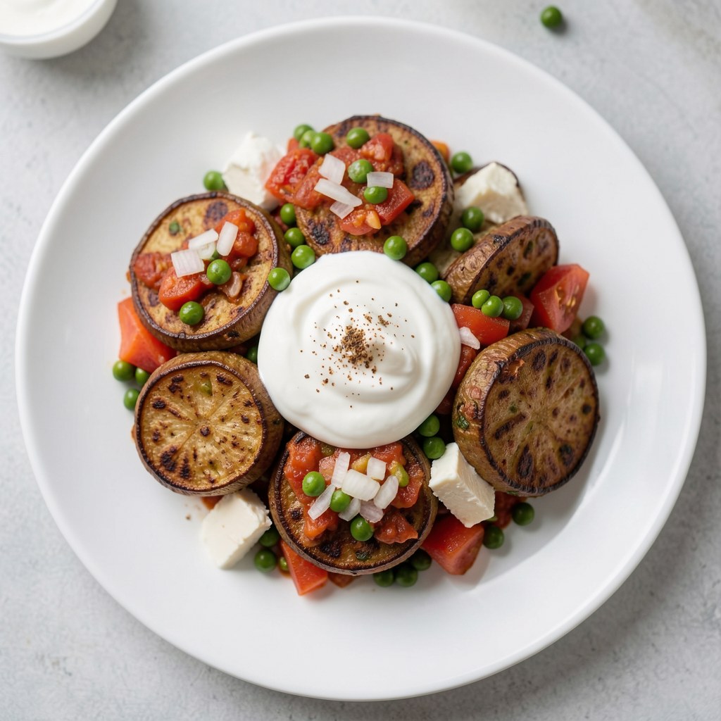 Indyjska bhurta z bakłażanem