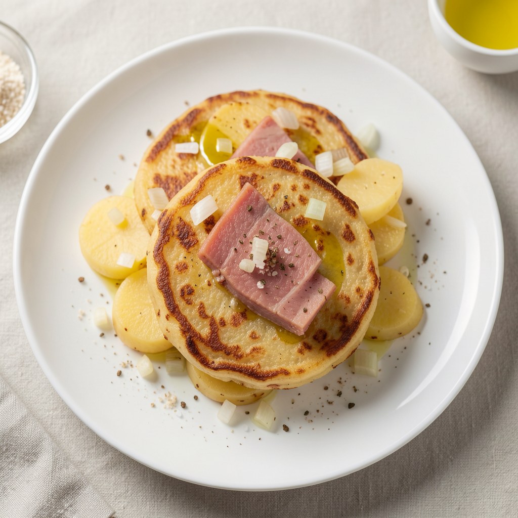 Placki ziemniaczane z szynką