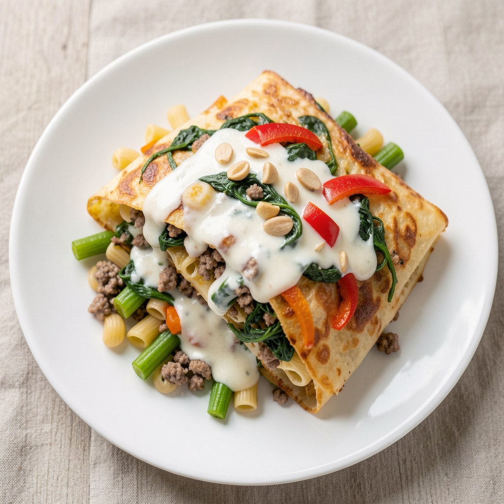 Zapiekanka ze szpinakiem