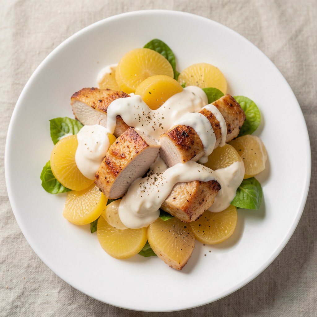 Kurczak z brzoskwiniami