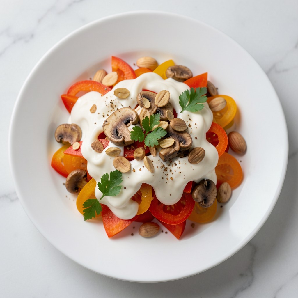 Surówka z papryki z orzechami