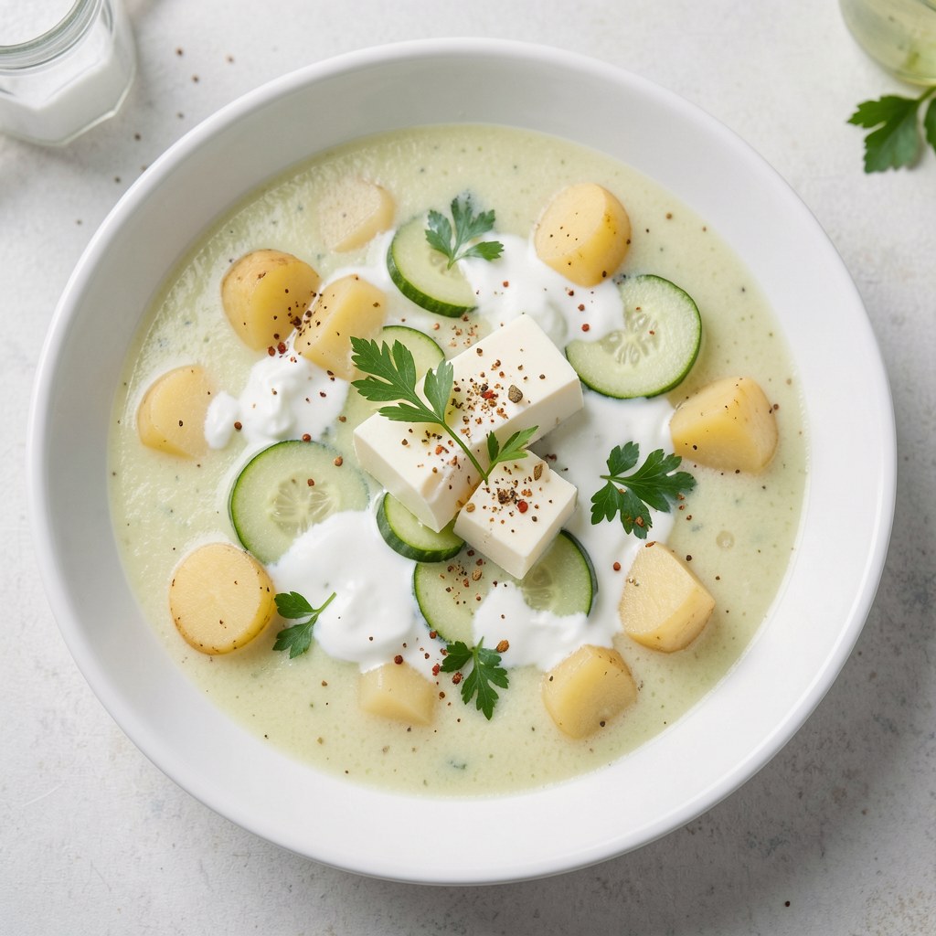Zupa ze świeżych ogórków