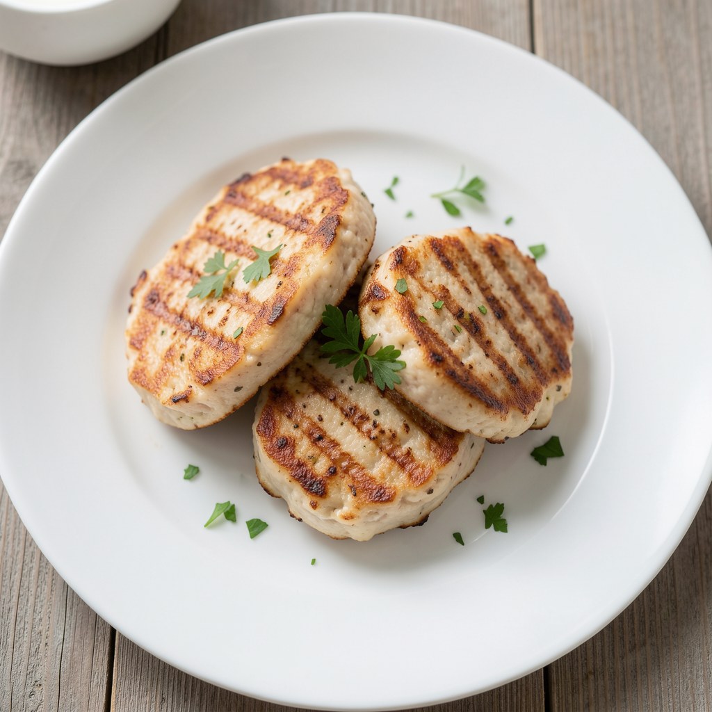 Kotlet grillowany z białej kiełbasy