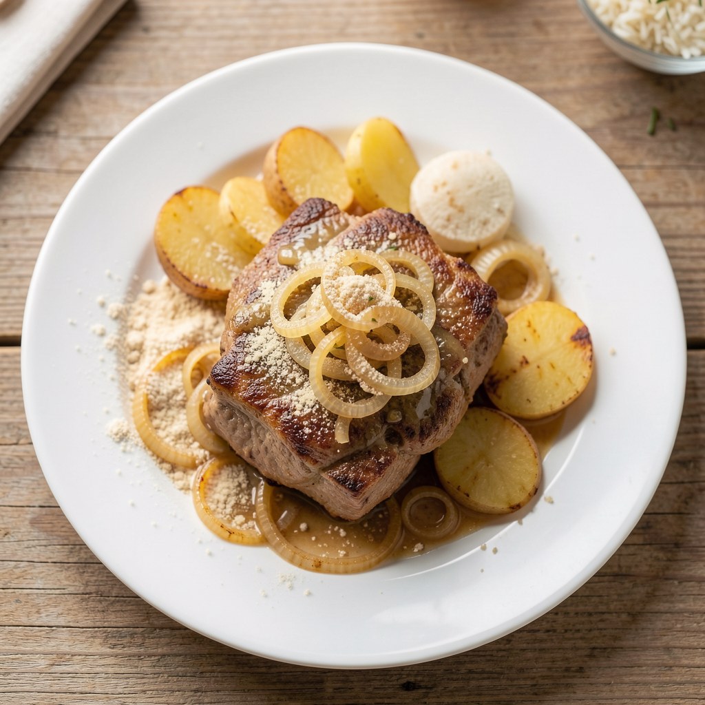 Wątróbka z cebulą