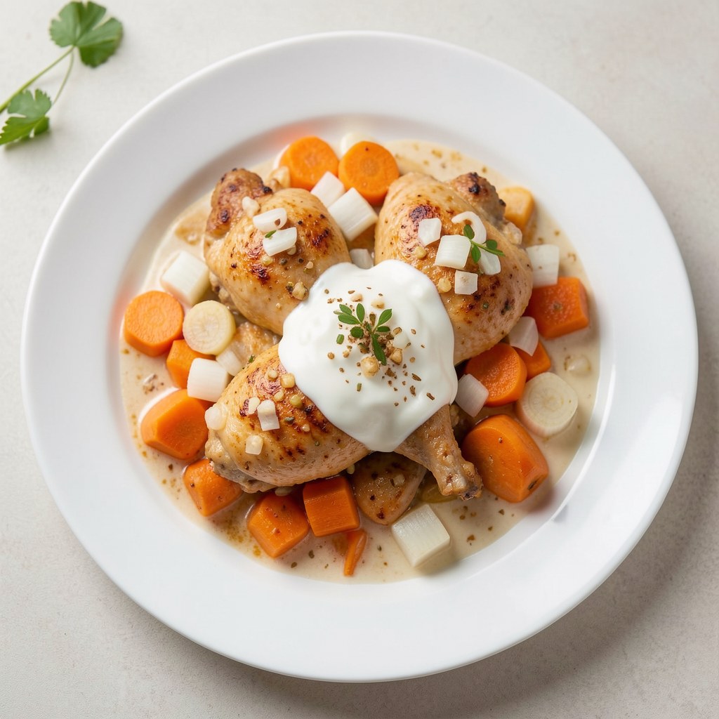 Porcje kurczaka w marchewce