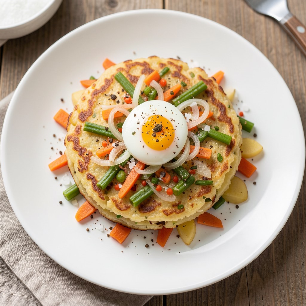 Placek ziemniaczano-marchwiowy z oscypkiem