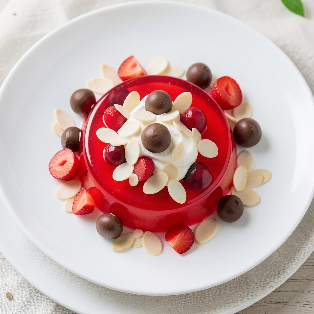 Letni deser z galaretką