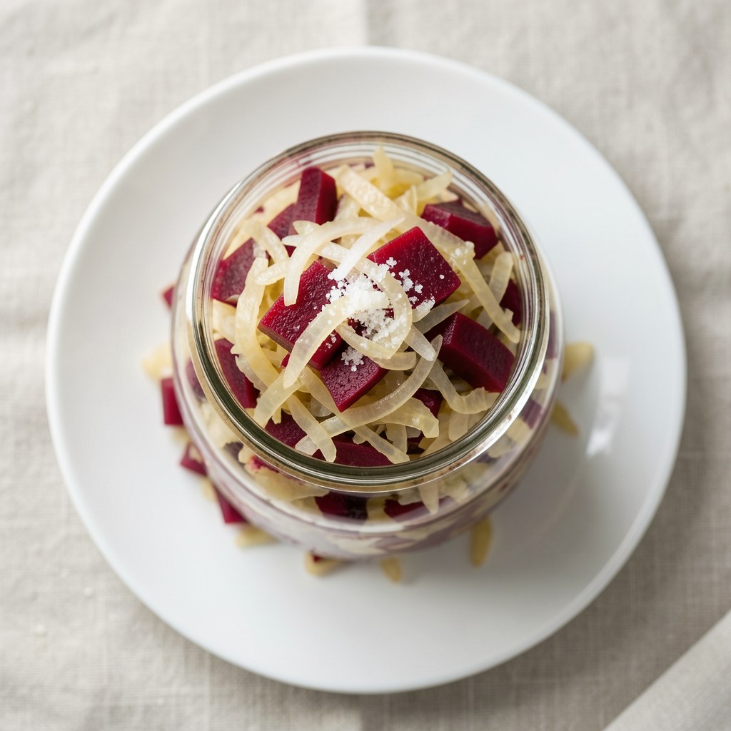 Sałatka z buraków i kapusty marynowana