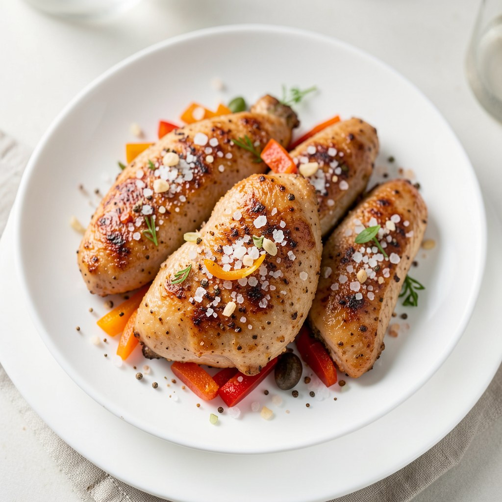 Filety z kurczaka pieczone w soli