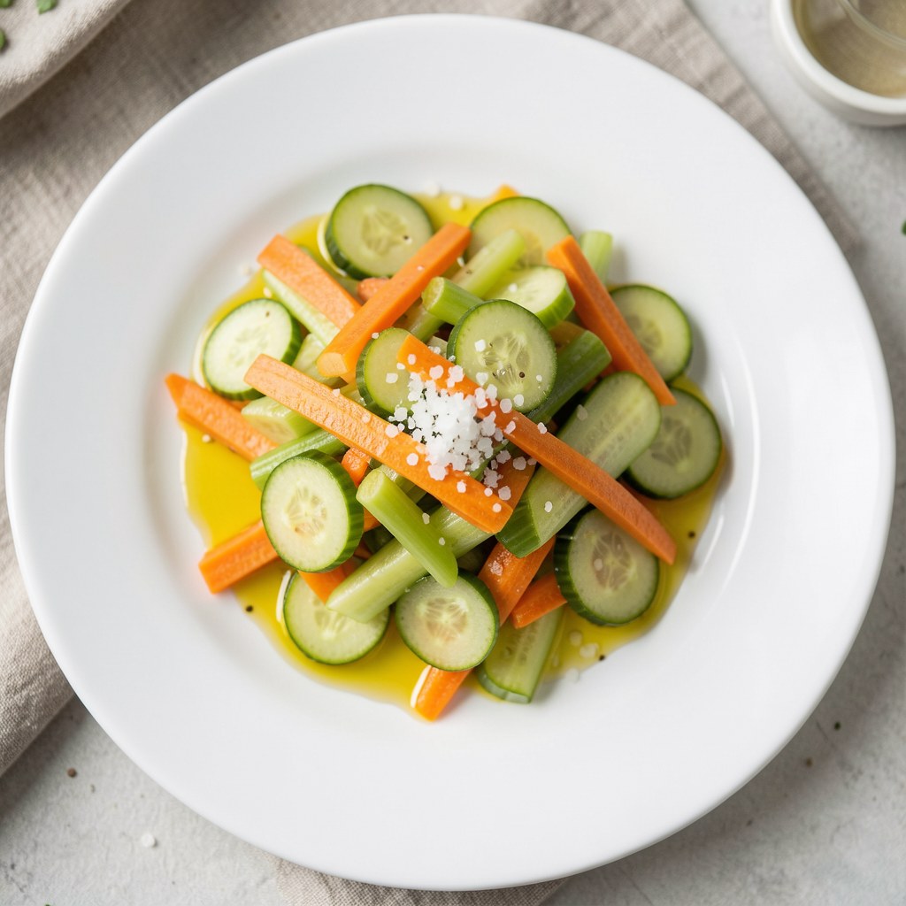 Surówka z marchwi i ogórka