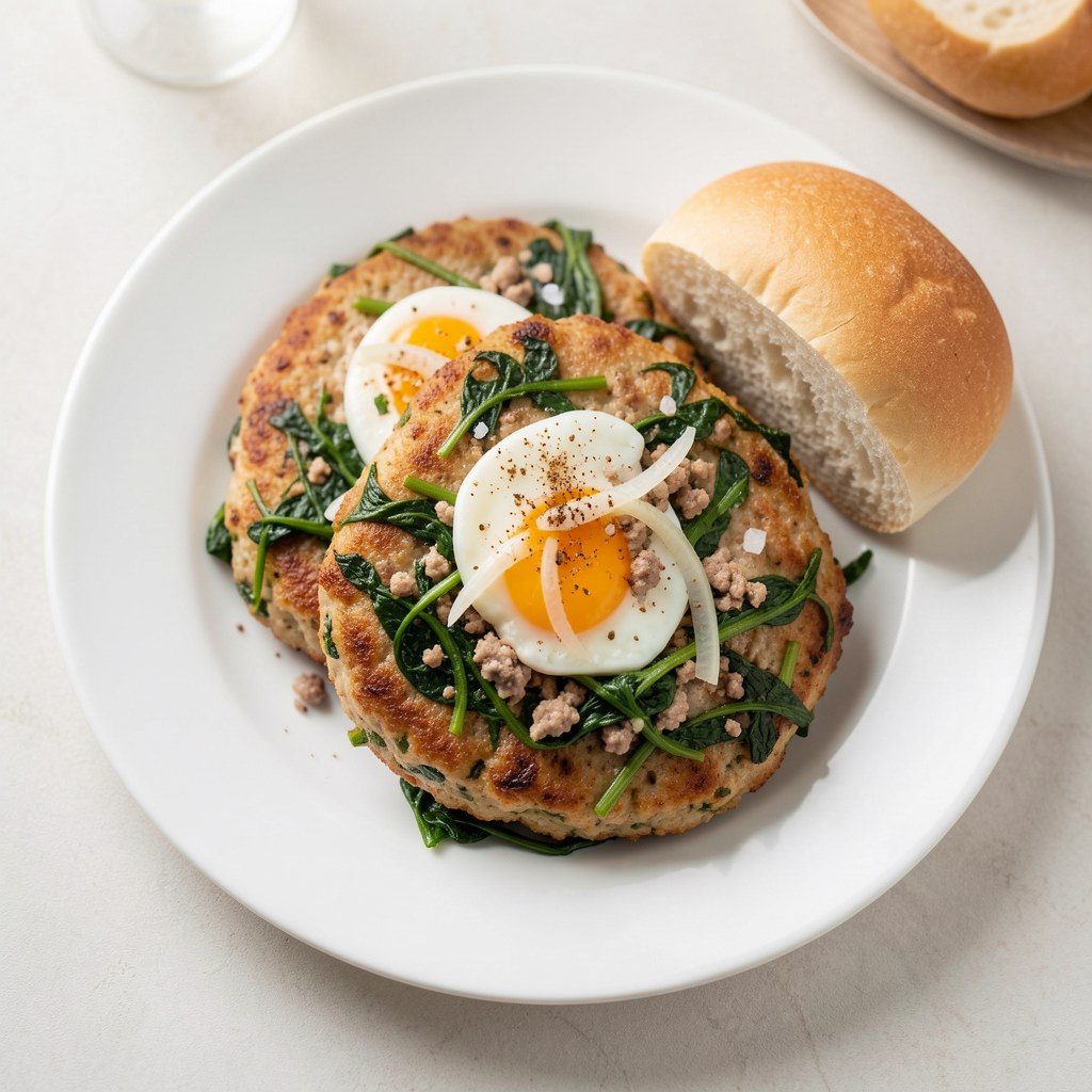 Kotlety ze szpinakiem