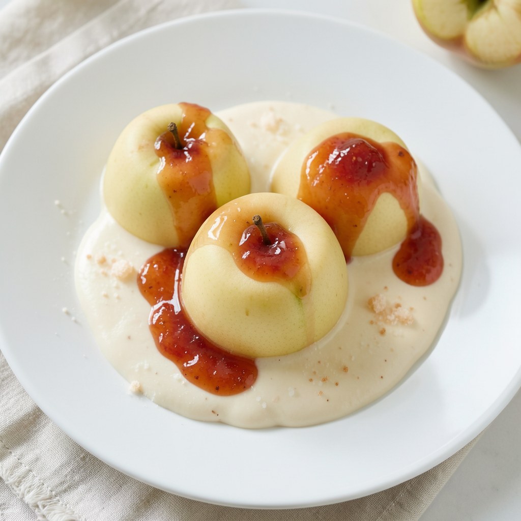 jabłka w waniliowym sosie