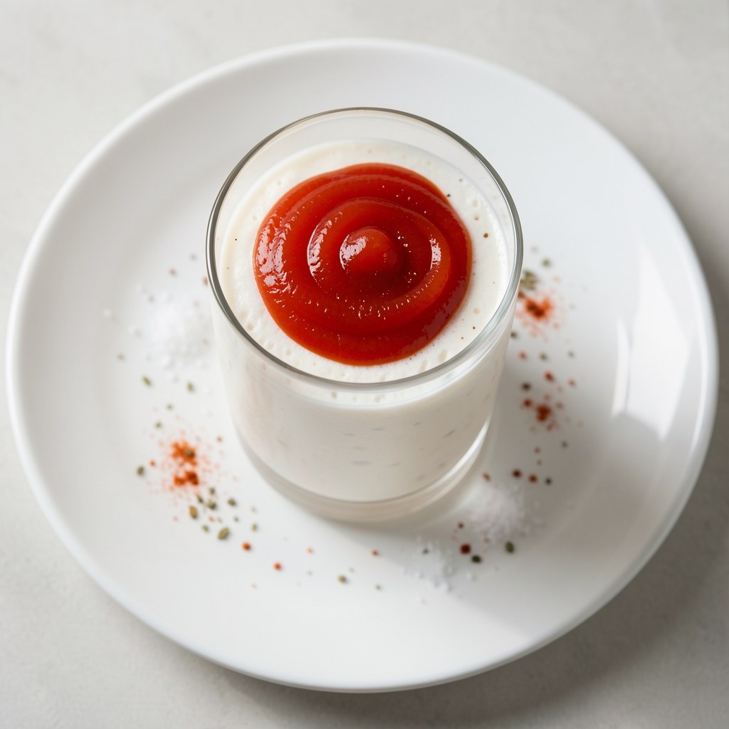 Napój z serwatki z ketchupem