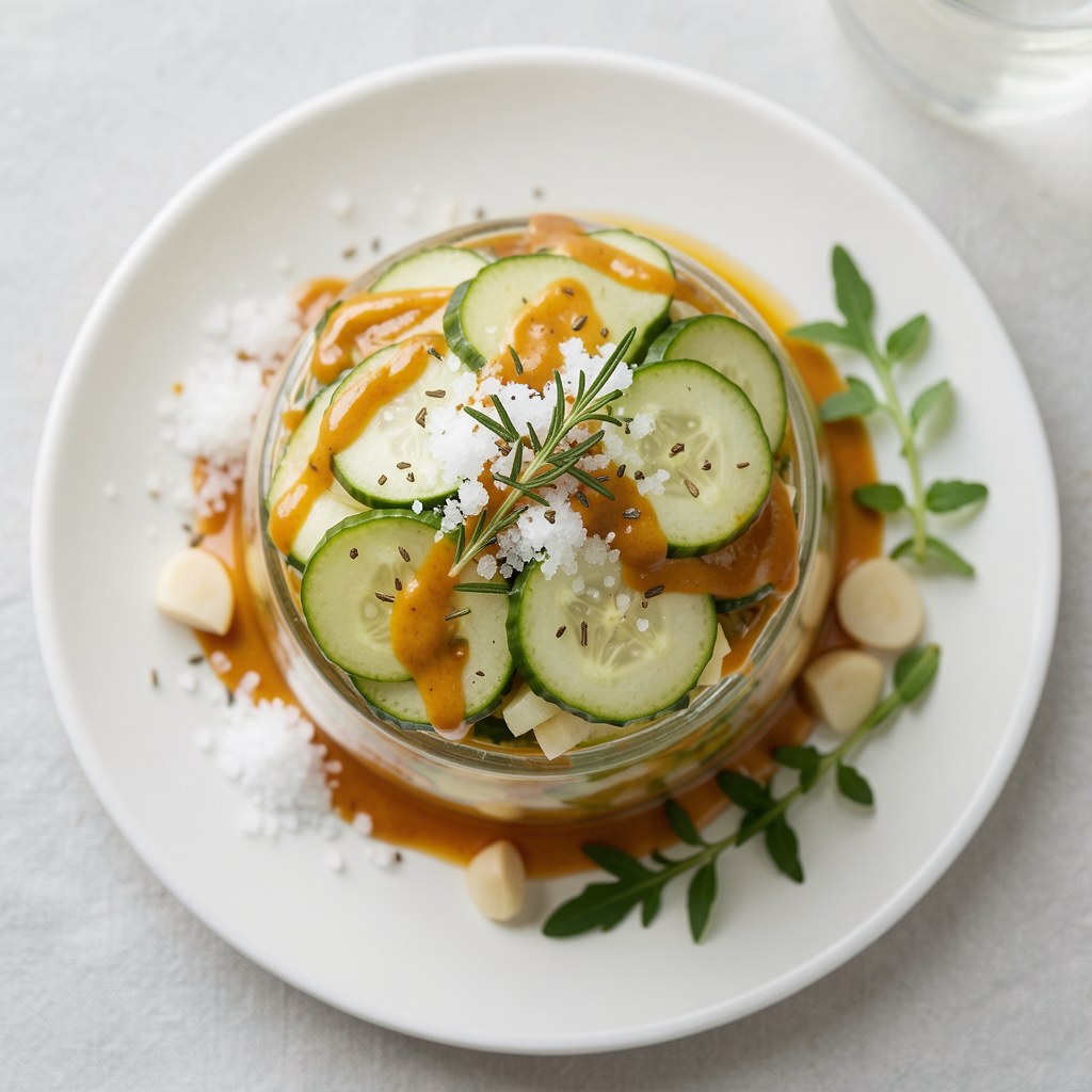 Sałatka z ogórków do słoików