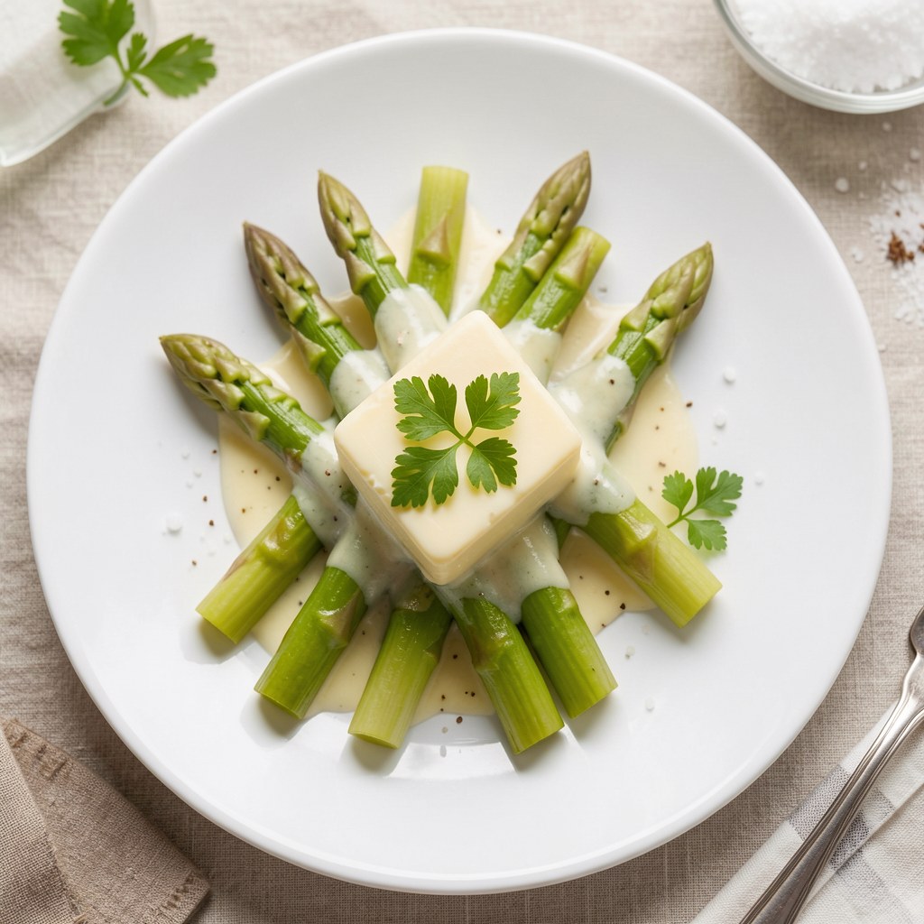 szparagi z masłem