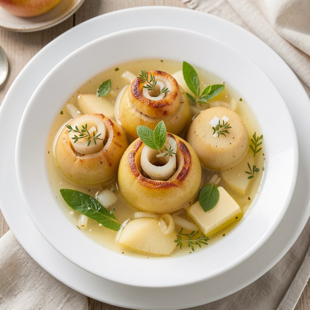 Jabłka zapiekane z kaszanką