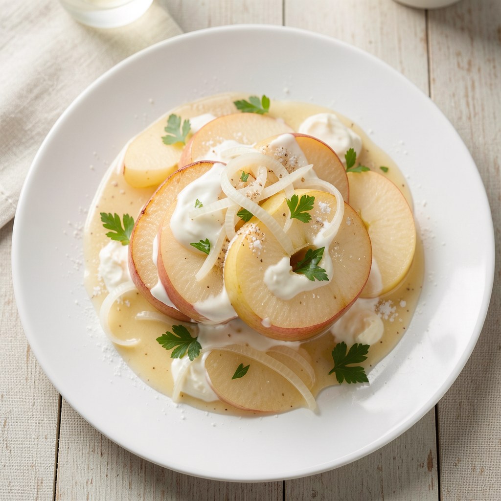 Jabłka zapiekane z wątróbką