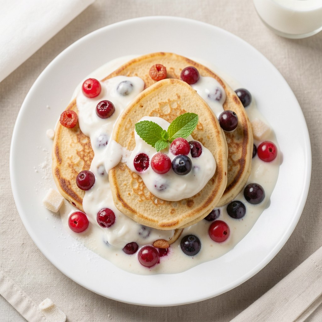 Naleśniki z jagodowym farszem