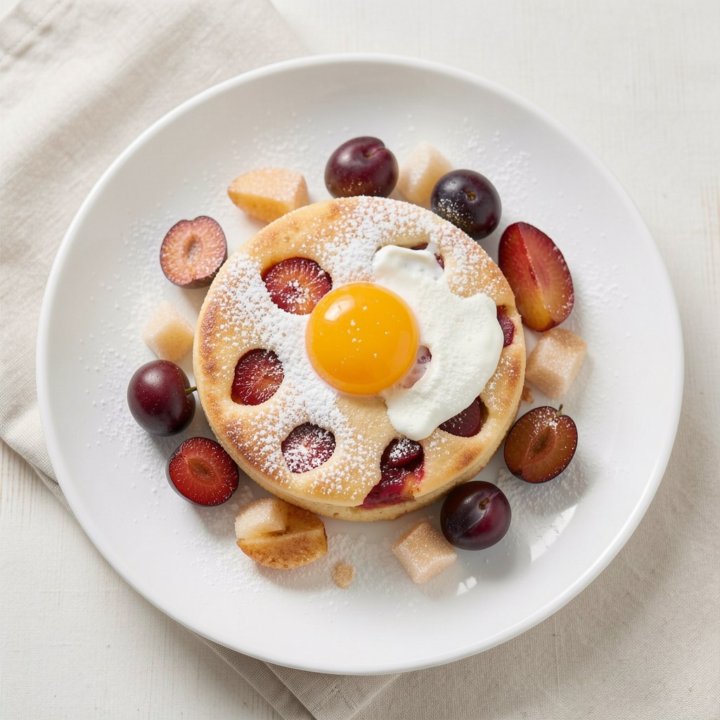 Placek z owocami szybki