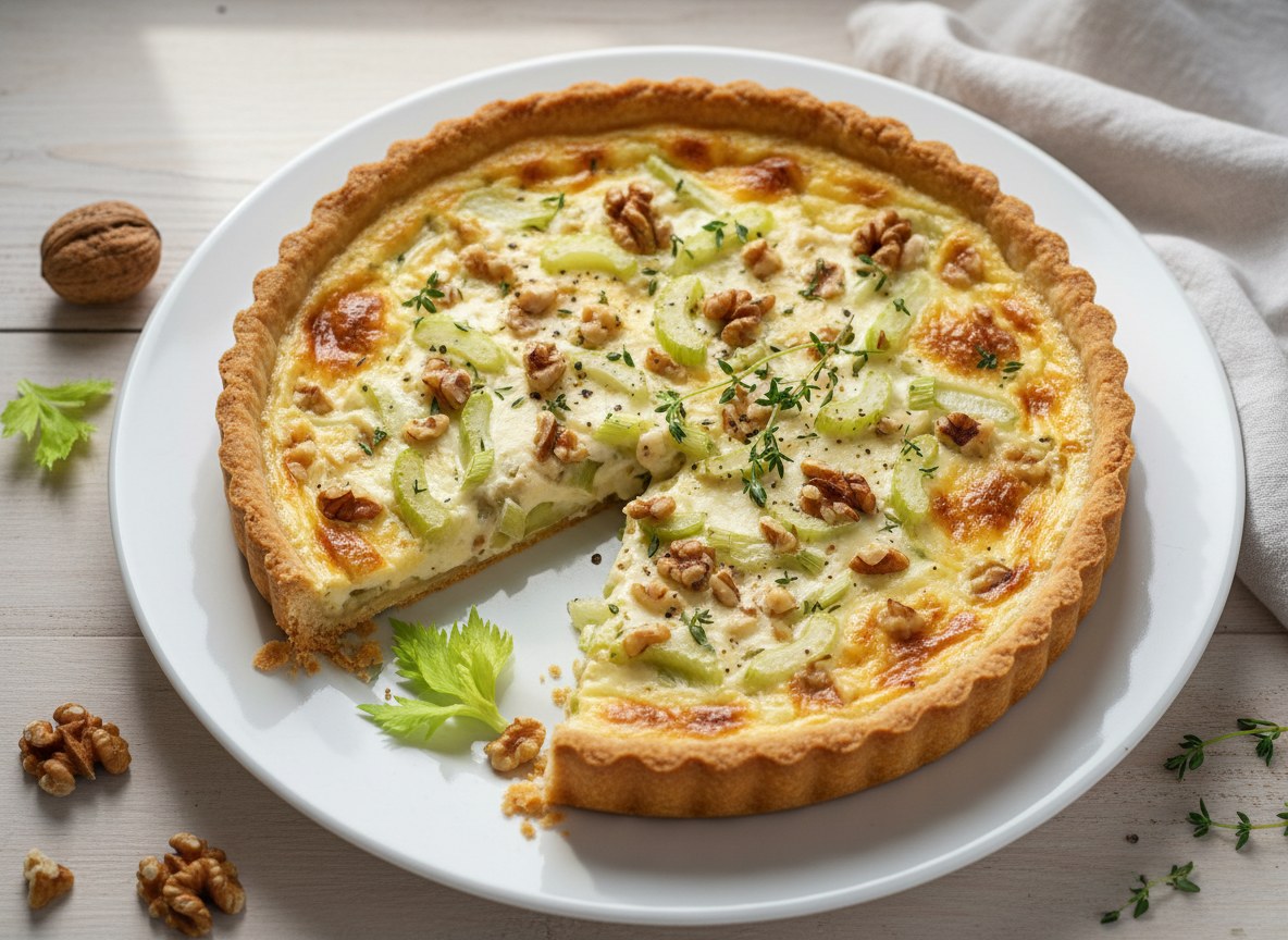 Tarta serowo-orzechowa