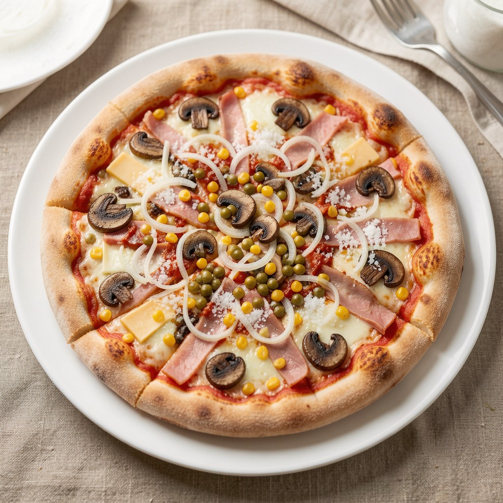 Pizza domowa na grubym cieście