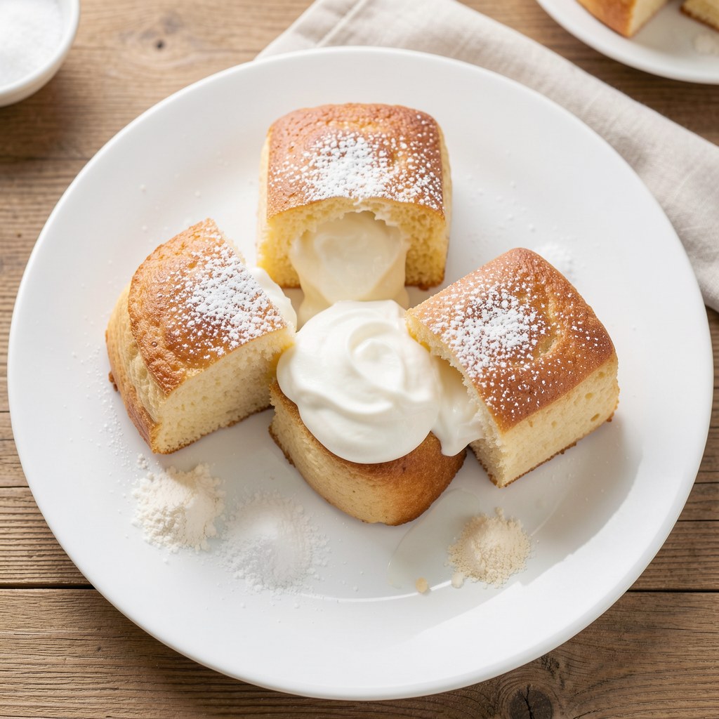 Ptysie z bitą śmietana