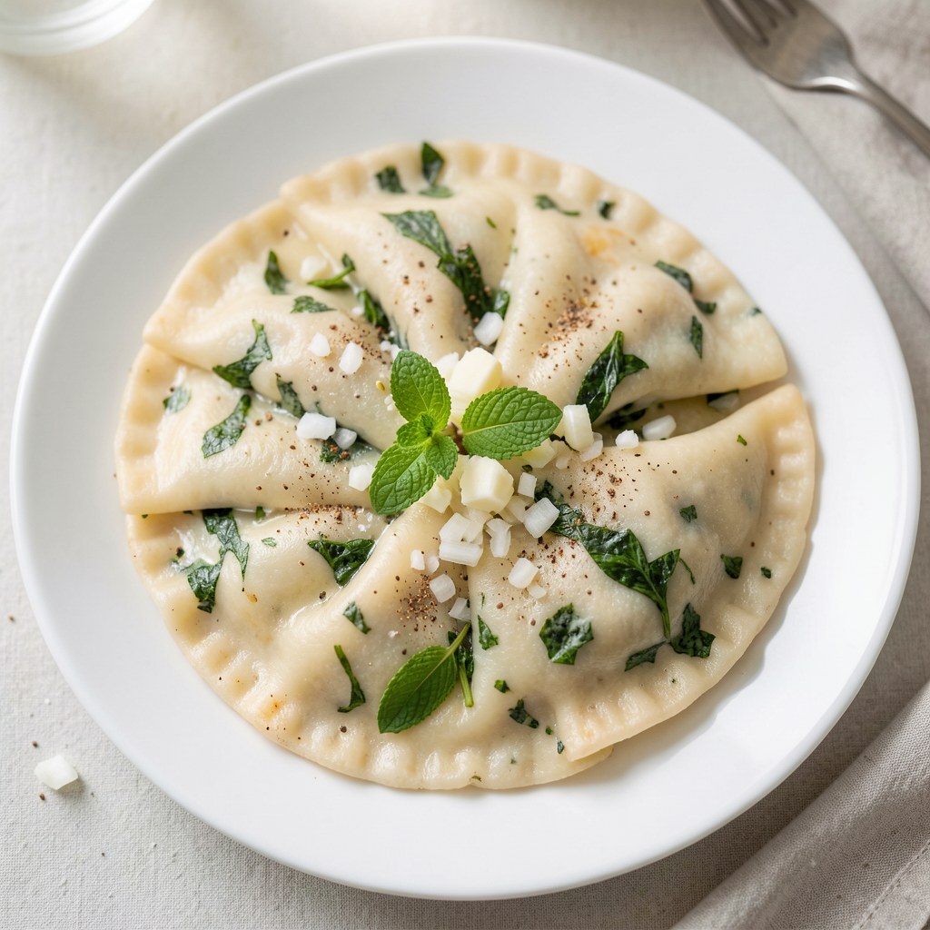 Pierogi z miętą