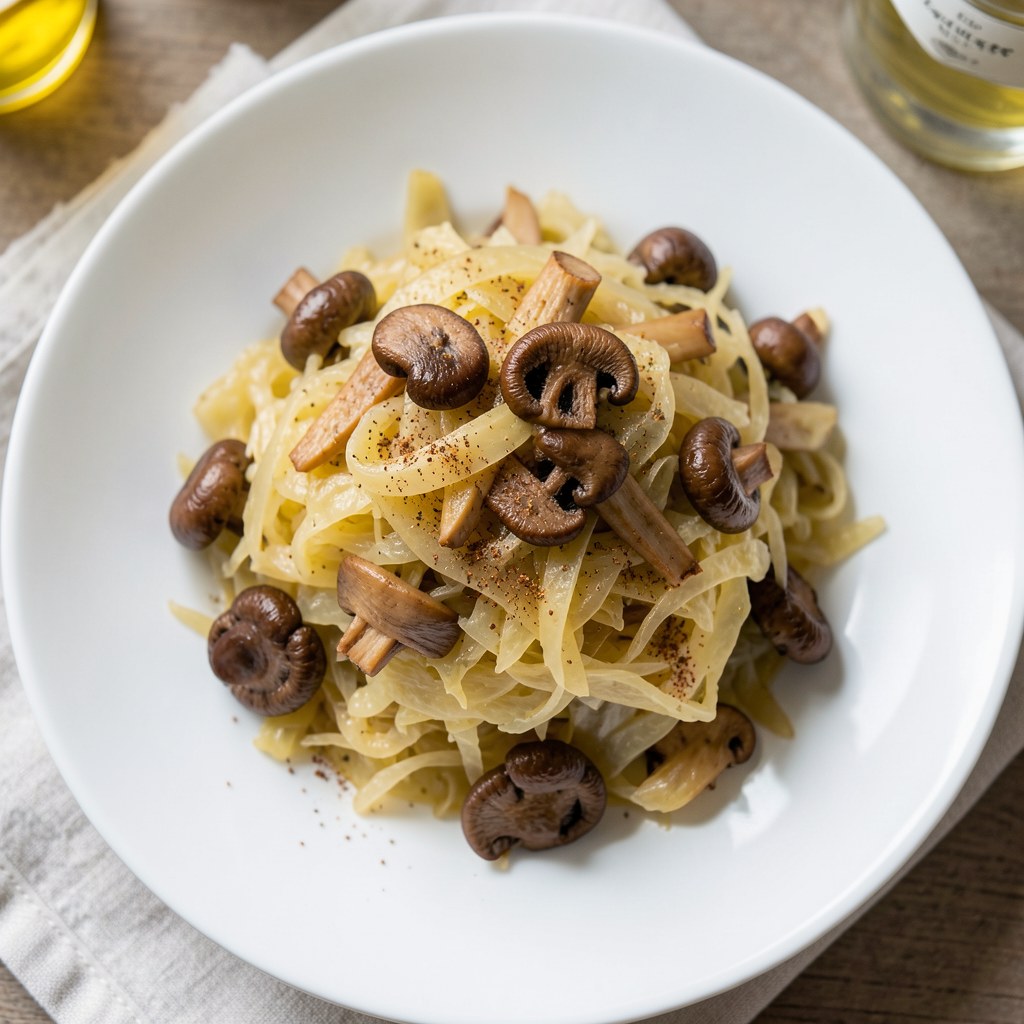 Wigilijna kapusta z pieczarkami