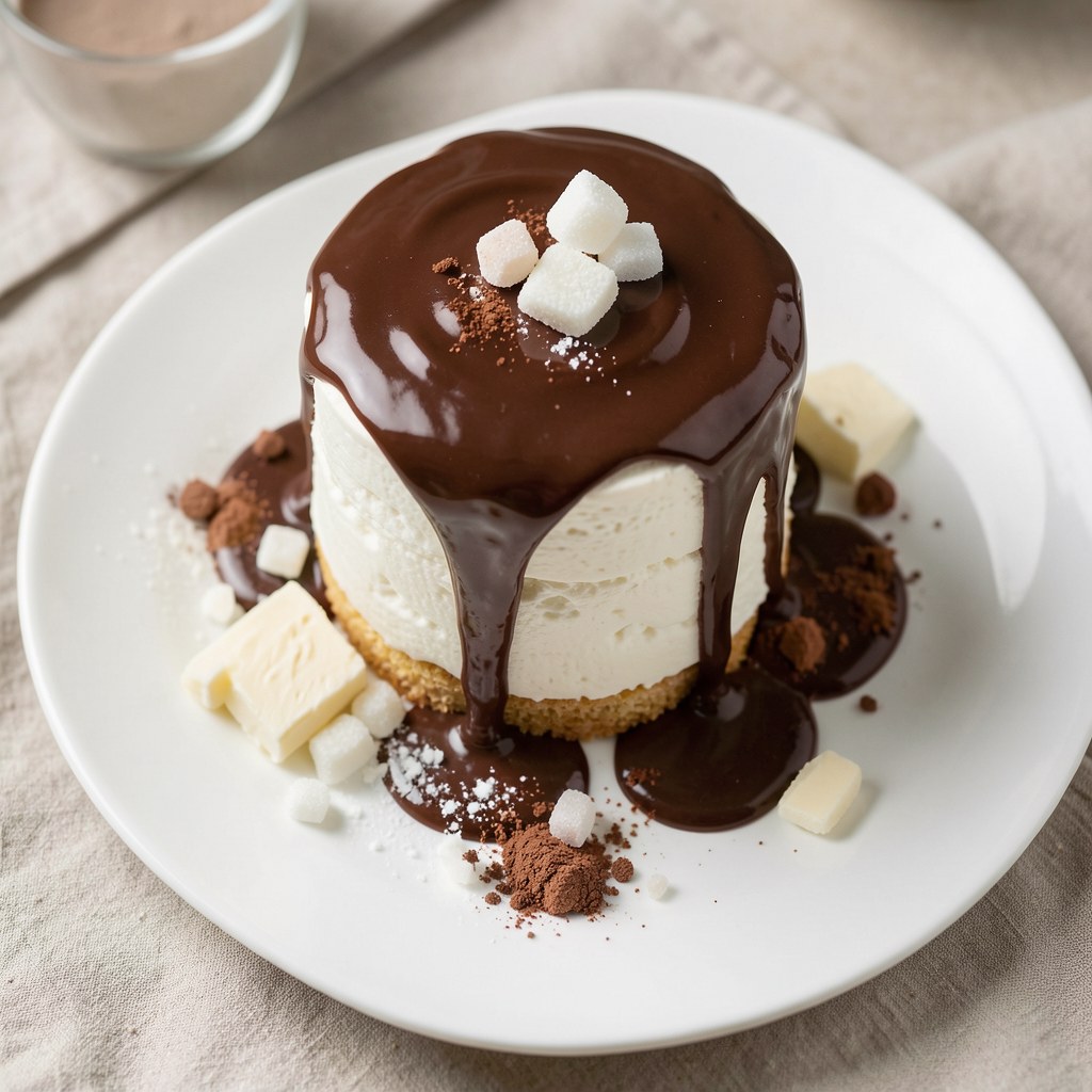 Sernik wiedeński z polewą