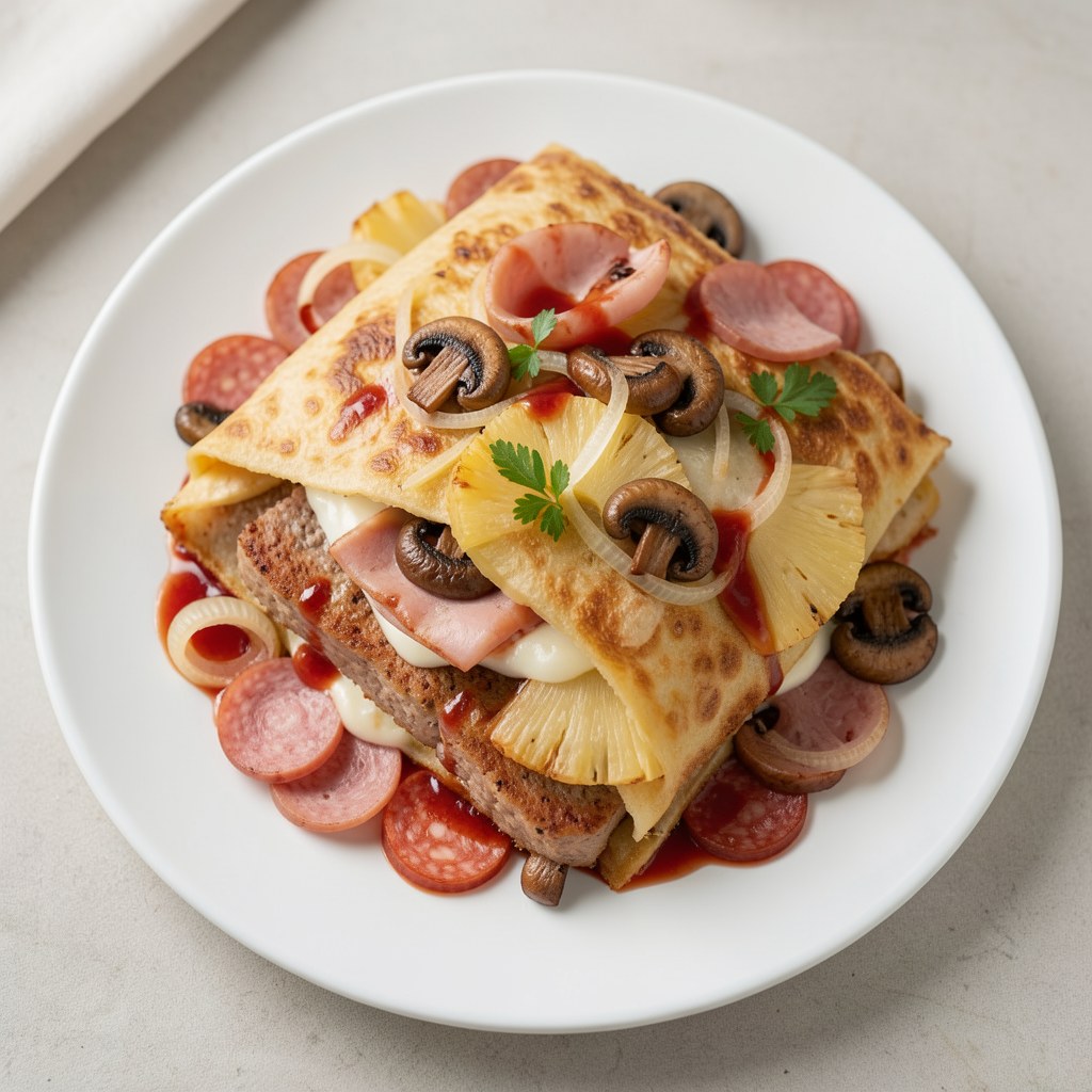 Zapiekanka z kotleta