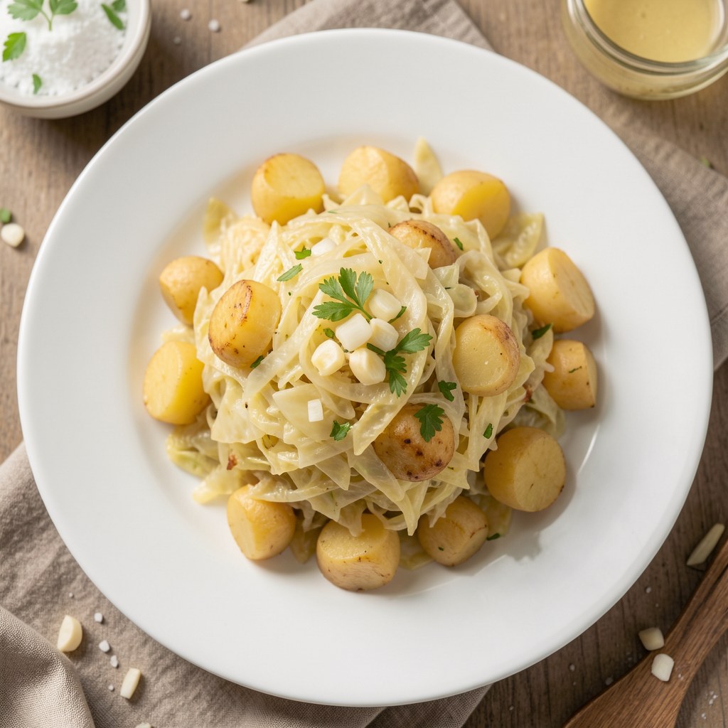 Kapusta zasmażana z czosnkiem