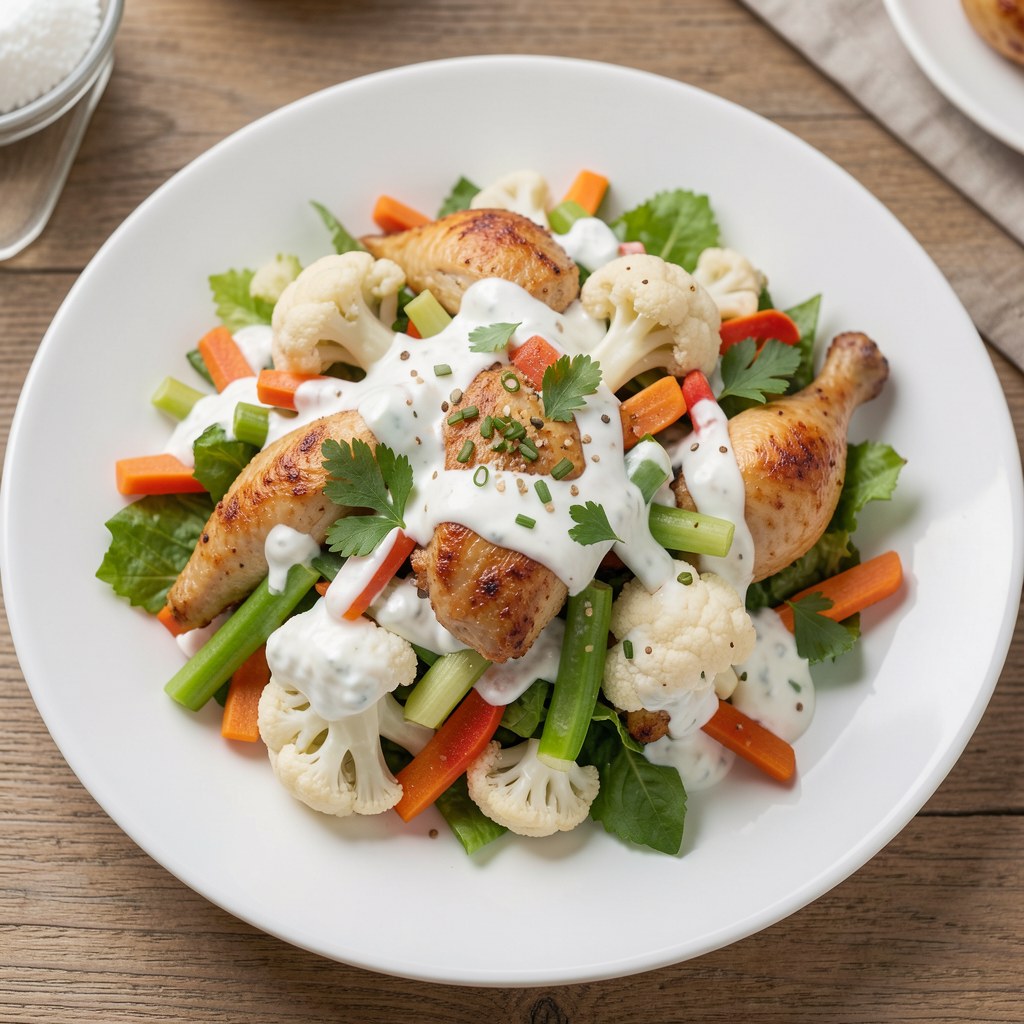 Sałatka z kurczaka i warzyw