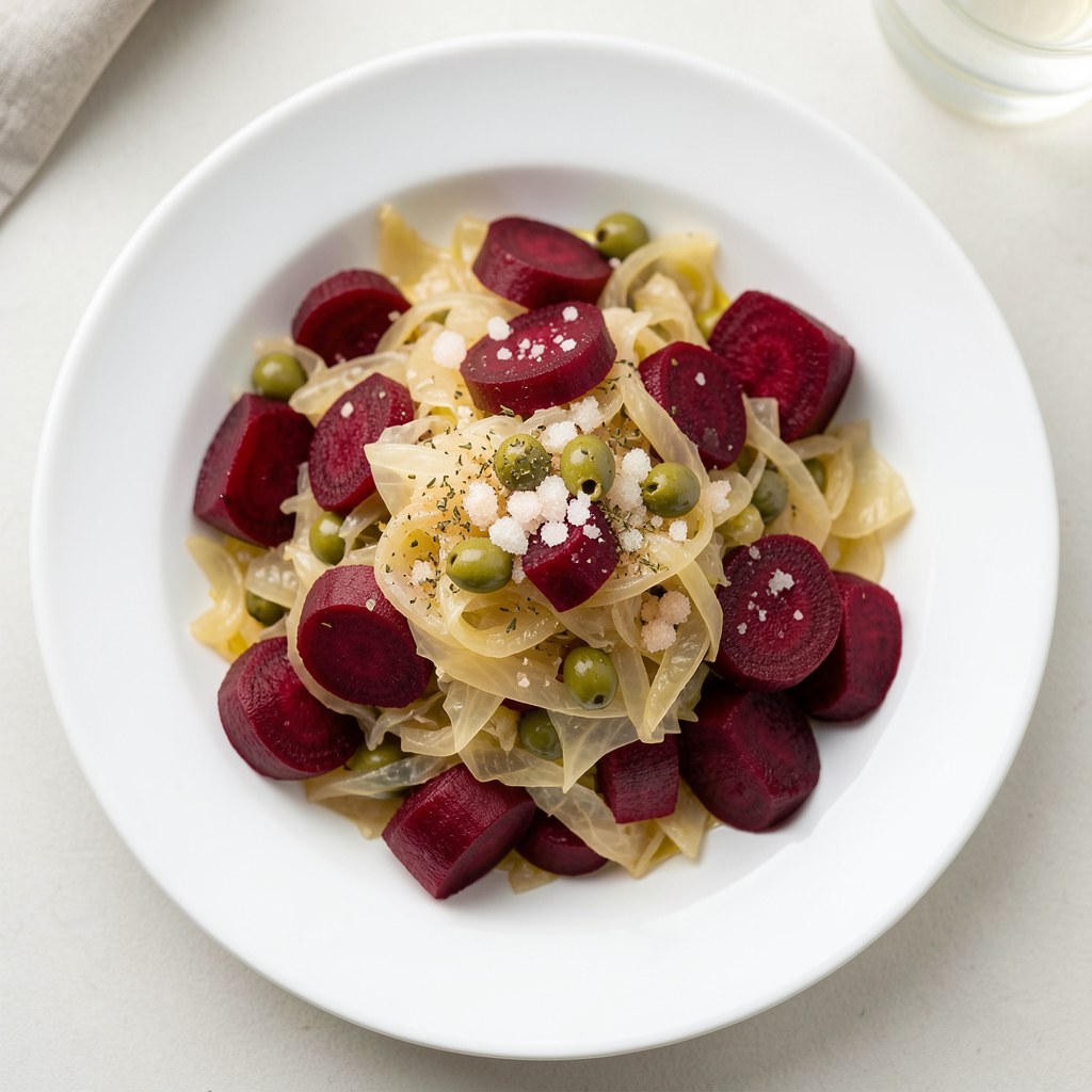 Surówka z kaspusty kwaszonej z burakami