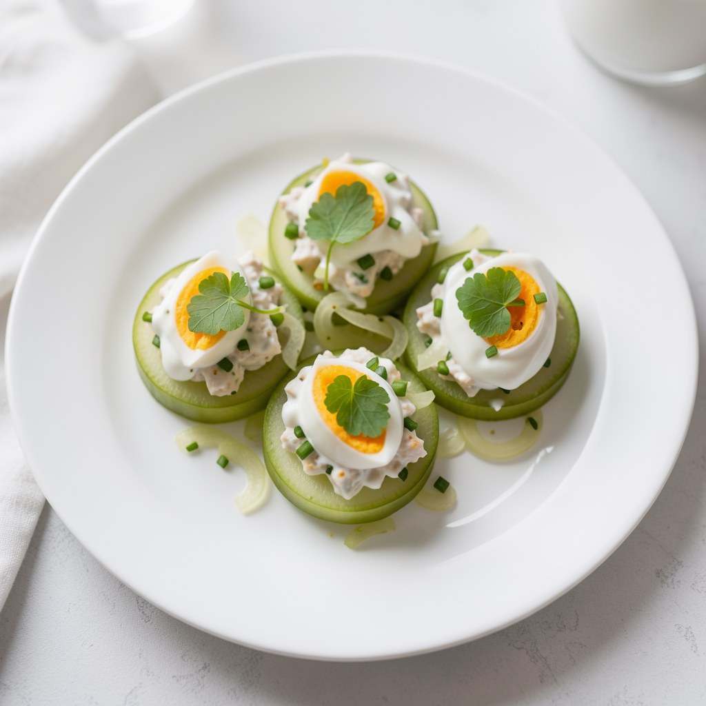 Przystawka z ogórków kiszonych.